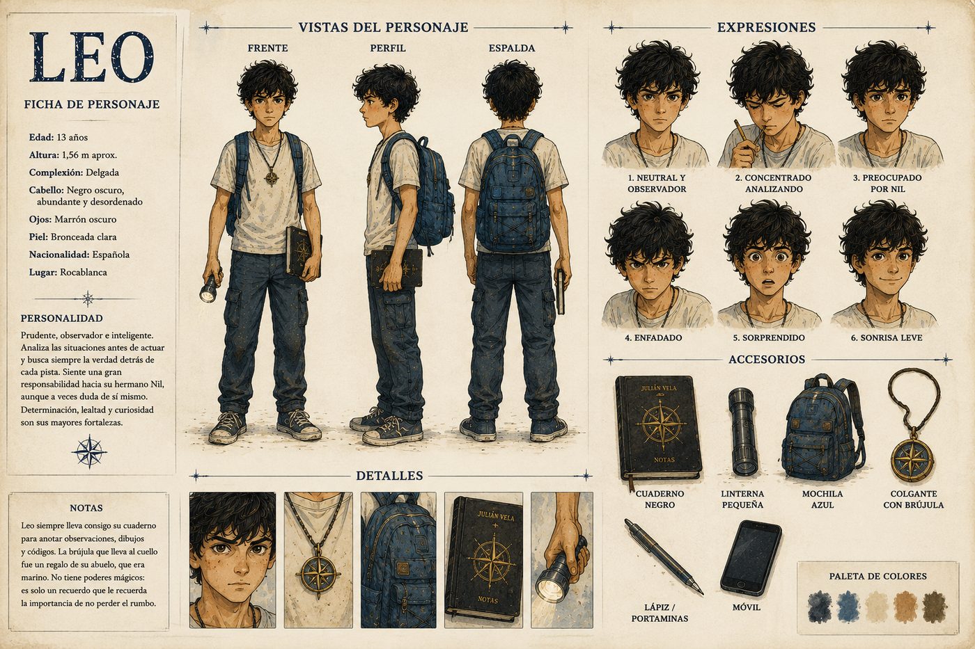 Ficha de personaje de Leo