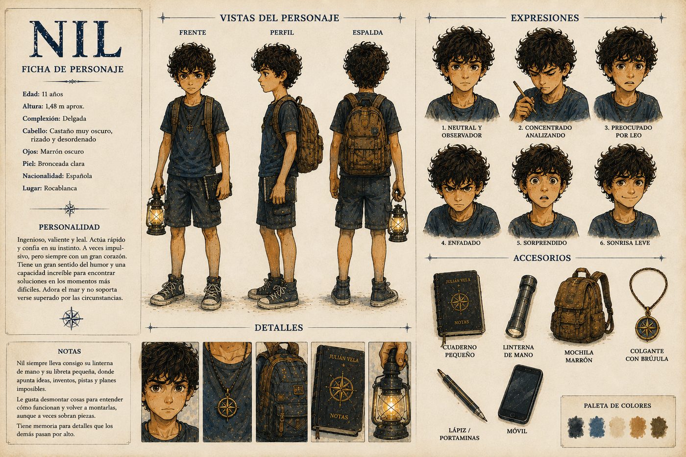 Ficha de personaje de Nil