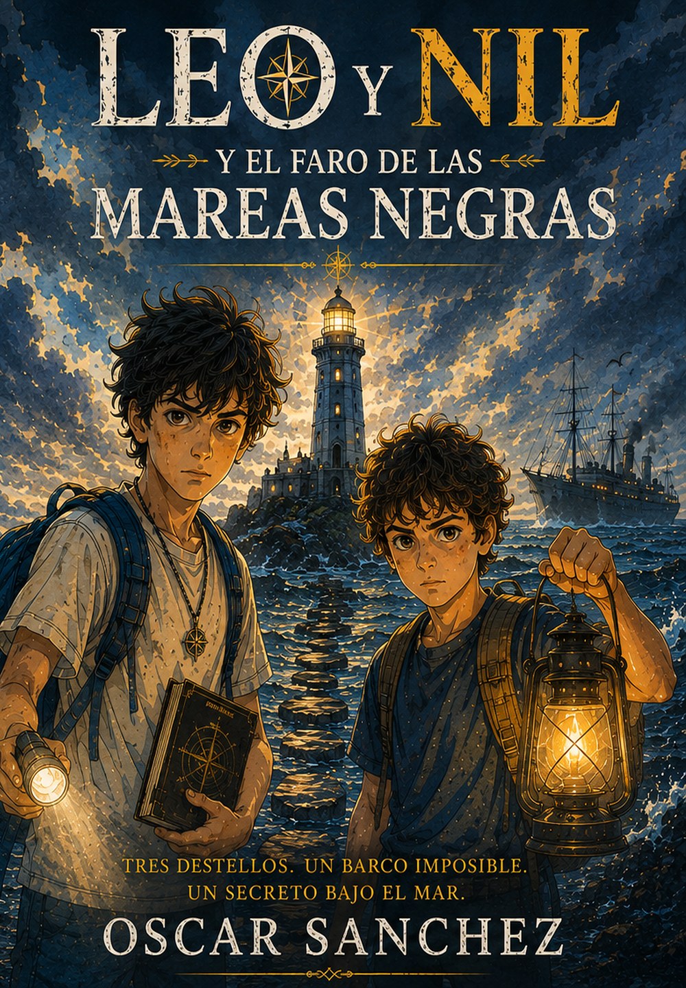Portada de Leo y Nil y el faro de las mareas negras